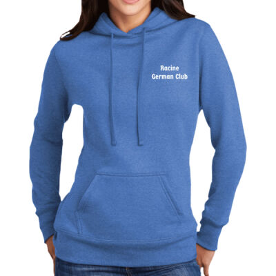 Racine German Club - Ladies Core Fleece Pullover Hooded Sweatshirt - LPC78H Thumbnail