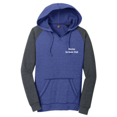 Racine German Club - Women's Lightweight Fleece Raglan Hoodie Thumbnail