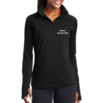 Racine German Club - Ladies Sport Wick ® Stretch 1/4 Zip Pullover Thumbnail